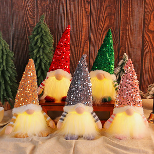 30cm <b>Christmas</b> Doll Elf Gnome with Led Light <b>Christmas</b> Decorations for Home Xmas Navidad New Year 2024 Children's Gifts - Product Image 1
