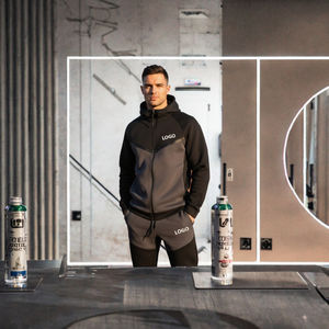 Conjunto Deportivo de Alta Calidad para Hombre, Tejido 3D, con Logotipo Personalizado, Transpirable, Sudadera con Capucha y Pantalones Deportivos, 2 Piezas, Combinación de Colores - Product Image 3