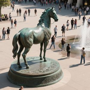 Grande statua di toro in rame, decorazione da giardino all'aperto, scultura d'arte fornitore di animali - Product Image 2
