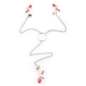 Con Cadena, pinzas para pezones, pinzas para estimulación del clítoris, arnés de Bondage fetiche para adultos, Juguetes sexuales eróticos para mujeres - Product Image 4