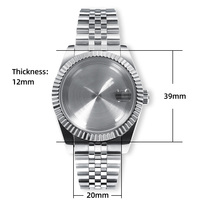 Montre pour homme BARRY POLO 2025 personnalisée avec boîtier en alliage de cristal de quartz, tendance, étanche, bracelet Jubilee en acier inoxydable