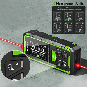 Huepar Li-ion Battery Tpye-c Charge BLM-60 393Ft <strong>Green</strong> <strong>Laser</strong> Level Distance Meter 60m <strong>Green</strong> Beam Distance Meter 120m - Product Image 1
