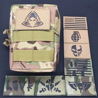Écussons tactiques personnalisés à crochets et boucles, découpés au laser, réfléchissants IR, patch infrarouge lointain pour sac à dos, gilet, vêtements et activités de plein air