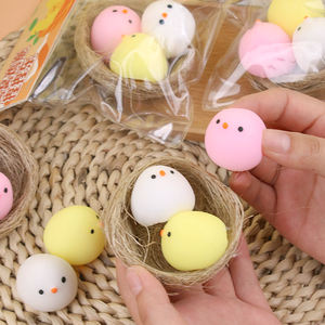 Juguetes Blandos de Pollito Kawaii, Pelotas Antiestrés para Niños, Recuerdos de Fiesta, Juguetes para Aliviar el Estrés para Cumpleaños - Product Image 3