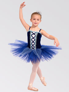 Anna Shi, Nuevos Diseños, Elegante Leotardo <span class=keywords><strong>de</strong></span> Terciopelo Azul Oscuro con Ribete Azul, Tutú <span class=keywords><strong>de</strong></span> Ballet, Trajes <span class=keywords><strong>de</strong></span> Danza - Product Image 2