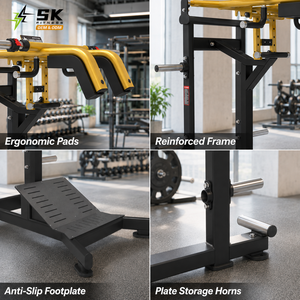 Macchina per Squat Hack SK, Leg Press, Attrezzatura Professionale per Allenamento di Forza, Ideale per Centri Fitness - Product Image 3