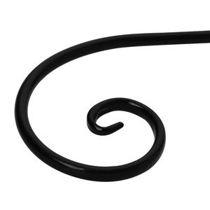 Wrought Iron <b>Wall</b> Mount Sign Holder Wooden Plate With Scroll Design For Outdoor Indoor Use - Product Image 3