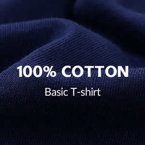 เสื้อยืดผู้ชาย 210GSM ผ้าฝ้าย 100% ทรงสตรีทแวร์ คอโอ แขนสั้น ทรงปกติ หนัก - Product Image 6