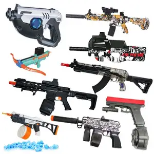 Splat-pistola de agua eléctrica para adultos, juguete Airsoft en blanco, Ak 47, superior, M416, 9Mm