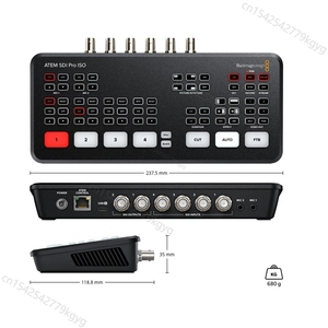 Mezclador de Audio y Conmutador de Video Blackmagic Design <span class=keywords><strong>ATEM</strong></span> <span class=keywords><strong>SDI</strong></span>/<span class=keywords><strong>ATEM</strong></span> Pro IOS <span class=keywords><strong>Extreme</strong></span> IOS Media Ideo con Pantalla Verde para Transmisión en Vivo y Grabación - Product Image 6