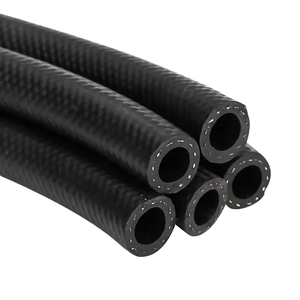 Tuyau en caoutchouc tressé noir 1 pouce 40 bars, multi-usages, pour transfert et décharge d'air, eau, huile, carburant, diesel - Product Image 2