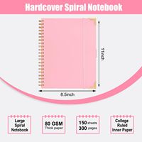 Carnet à spirales A5 personnalisé de haute qualité 2026-2027 avec couverture en PVC, journal et agenda, couleur personnalisée