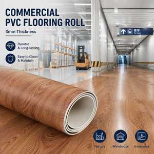 Suelo Vinílico de PVC Comercial Resistente a Rayones y Desgaste, Impermeable, de 3 mm, para Alto Tráfico - Product Image 1