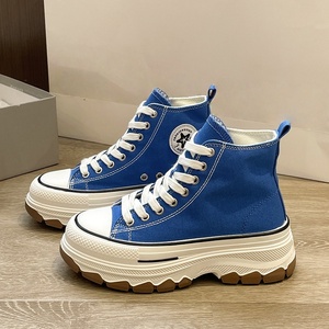 Zapatillas de Lona de Moda 2026 para Mujer, Estilo Casual con Plataforma Alta y Suela Gruesa para Estudiantes - Product Image 2