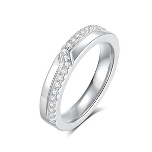 แหวนแต่งงาน SGARIT SM16 ประดับเพชรโมอิสซาไนต์สำหรับผู้หญิง ชุบทองคำขาว 18K เงินสเตอร์ลิง ตัวเรือนแบบหนามเตย ได้รับการรับรองจาก GRA ดีไซน์ทันสมัย - Product Image 2