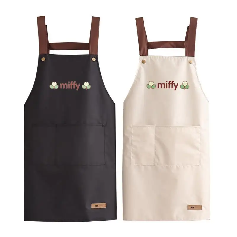 Delantal de cocina sin mangas, impermeable, para limpiar a mano, para cocinar, hornear, chef casero, delantales con bolsillos, delantal de camarero, diseño de logotipo personalizado