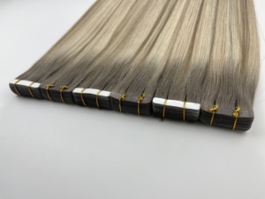 Extensiones de Cabello Remy de Doble Trama al por Mayor, Extensiones de Cabello Humano Natural Liso 100% Virgen con Cinta Adhesiva, Fabricantes de Extensiones de Cabello con Cinta Adhesiva - Product Image 5