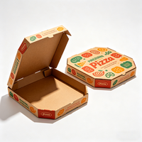 Boîtes à pizza personnalisées Emballage en carton ondulé écologique pour la livraison et les plats à emporter Solutions d'emballage pour pizza durables et personnalisables