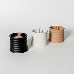 Frascos de Cerámica Vacíos de Estilo Moderno para Decoración del Hogar, para Velas Aromáticas y Bodas - Product Image 1