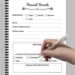 Cuaderno Planificador para el Fin <span class=keywords><strong>de</strong></span> la <span class=keywords><strong>Vida</strong></span> |   Diario gótico con espiral y diseño <span class=keywords><strong>de</strong></span> calavera para registro personal, información <span class=keywords><strong>de</strong></span> <span class=keywords><strong>seguro</strong></span> y seguimiento <span class=keywords><strong>de</strong></span> deseos fúnebres - Product Image 6