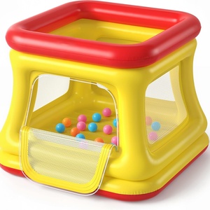 Castillo Inflable Redondo de PVC de Alta Calidad con Barandilla de Seguridad, Casa de Juegos para Bebés, Juguete de Gateo para Niños - Product Image 1