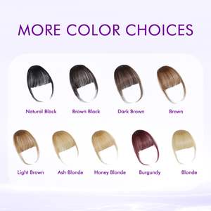 Vêtements quotidiens <span class=keywords><strong>fausse</strong></span> <span class=keywords><strong>frange</strong></span> vaporeux brun clair 100% vraies extensions de cheveux humains <span class=keywords><strong>fausse</strong></span> <span class=keywords><strong>frange</strong></span> postiches pour les femmes - Product Image 6