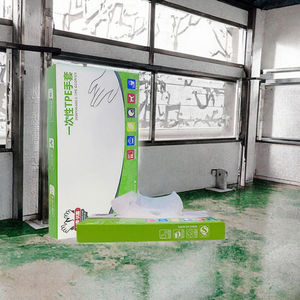 Guantes Desechables Antideslizantes e Impermeables de TPE Grueso, Caja de 100 Unidades, Estilo Extraíble Especial para Catering, para Pelar Cangrejos de Río, Tamaño Mediano - Product Image 3