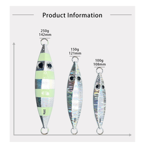 XUHANG GJQ08 Molde de Jig Metálico 3D Eye OEM Atacado 100g para Pesca em Água Salgada, Isca de Jigging Lento para Zander, Peixe de Água Doce, Salmão e Bagre - Product Image 2