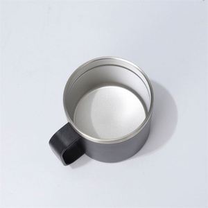 Taza de Viaje de Acero Inoxidable de Doble Pared con Aislamiento al Vacío, 12 Oz, con Asa y Tapa - Product Image 4