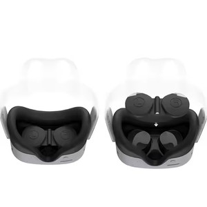 Correa de silicona a prueba de polvo para la cabeza con cubierta de lente, funda protectora para la cabeza para Meta Quest3S/<span class=keywords><strong>Quest2</strong></span> <span class=keywords><strong>VR</strong></span>, lentes para gafas - Product Image 4