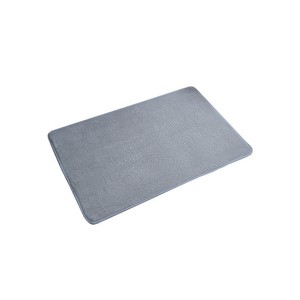Alfombra de baño de color sólido, rectangular, de lana coral, absorbente, antideslizante, para la entrada del baño, uso doméstico - Product Image 5