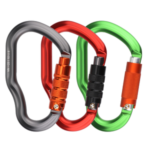 AILOT Oferta Especial 7117 Mosquetón de Aleación de Aluminio Verde con Doble Bloqueo, Gancho de Seguridad de 2 Etapas, Forma de Pera, para Escalada, Rescate e Industria - Product Image 6