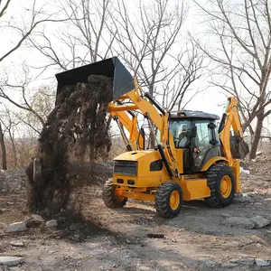 バックホー4x4ミニバックホーローダー中国工場