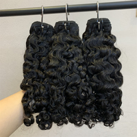 Harga Pabrik Grosir Rambut Manusia Keriting Burma 100% Rambut Mentah Warna Alami Supplier Terlaris Ekstensi Rambut Manusia