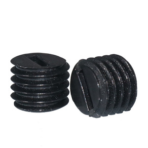 Bocosite <b>Plastic</b> Machine <b>Screw</b> M3 M10 Black Slotted Headless Metric Class 8 Chemical Resistance GBT 73 1985 - Product Image 1