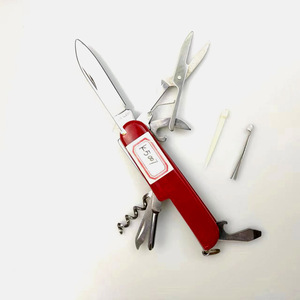 Bán buôn trực tiếp từ nhà máy Dao đa năng cắm trại 9cm 7 trong 1 bằng thép không gỉ, dụng cụ sinh tồn ngoài trời, dao bỏ túi kiểu Thụy Sĩ - Product Image 3