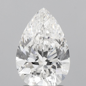 Moissanite Premium 1,52 carats, taille poire brillante, pierre blanche lâche avec un éclat exceptionnel pour la création de bijoux fins sur mesure de luxe - Product Image 1