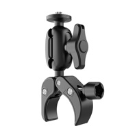 Support d'ordinateur antivol réglable à rotation 360° avec rotule en plastique de 17 mm et pince à vis 1/4 pour ordinateur portable et téléphone portable