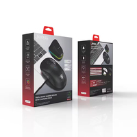 Nuevo Mouse Inalámbrico Jedel 5D, Mouse para Juegos Ligero de Tres Modos, Mouse para Juegos de PC RGB con Base de Carga para Computadora Portátil