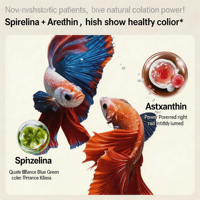 Alimento Premium para Peces en Microperlas de 0.6mm, Hundimiento Lento, Alto en Proteínas, 210g, para Tetras, Rasboras, Guppies, Alimento para Acuarios Tropicales