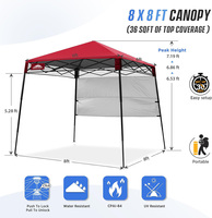 Tentes pliantes personnalisées pour patios, gazebo pop-up 40 mm, tentes de réception 10x20, tentes de salon professionnel 3x3 3x6