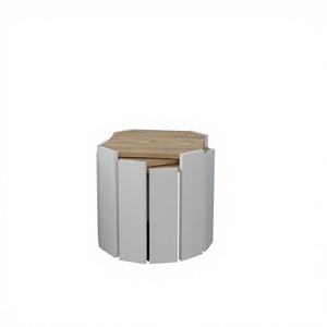 Table basse gigogne 3 pièces au design moderne pour salon - Product Image 1