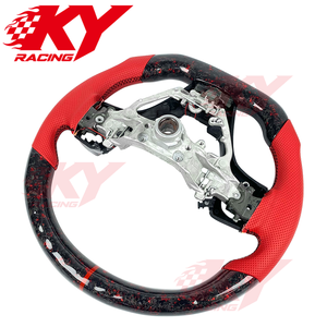 Volant sport en fibre de carbone forgée avec écran LED pour Toyota Camry SE XSE TRD Corolla LE RAV4 Supra 86 Tacoma 2012-2024 - Product Image 3