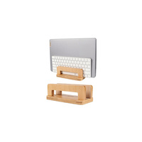 Support pour ordinateur portable en bois avec base surélevée, support de bureau pour la maison, le bureau et les études
