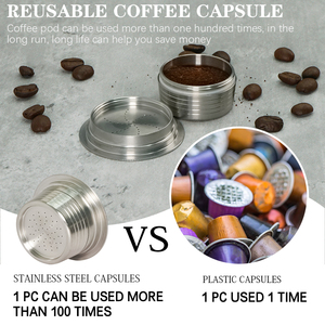 Capsule de <span class=keywords><strong>café</strong></span> réutilisable en gros, rechargeable, en acier inoxydable, filtre à <span class=keywords><strong>expresso</strong></span> pour machine <span class=keywords><strong>Lavazza</strong></span> Blue - Product Image 5