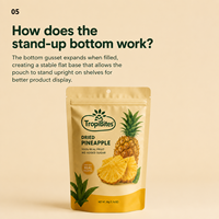 Bolsa Elegante Mate con Base y Orificio Euro, Resellable, para Mezcla de Frutos Secos, Ideal para Boutiques, Alimentos Saludables, Despensas y Gimnasios