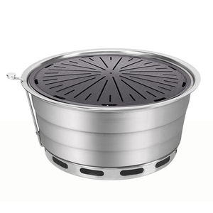 Factory Direct Korean Large Smokeless Embedded Bbq <strong>Charcoal</strong> Commercial Round <strong>Charcoal</strong> Tabletop Bbq <strong>Grill</strong> - Product Image 2
