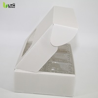 Boîte cadeau personnalisée en plastique ondulé PP pour myrtilles, boîte de rangement légère et recyclable en carton alvéolé pour fruits