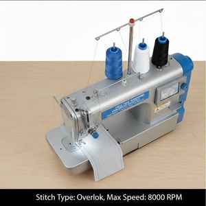 High-Speed Electronic <b>Overlocker</b> Three Line Four Five Thread OEM Brand Made in China for Home Industrial Underwear Production - Product Image 4