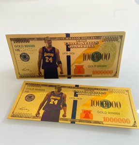 Banconote Commemorative da <span class=keywords><strong>Cento</strong></span> Dollari in Metallo per Collezione di Partite di Basket, Placcate in Oro su Entrambi i Lati, Promozione - Product Image 6